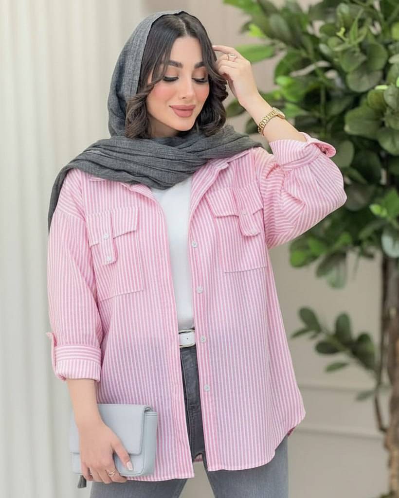 شومیز صلیبی نخی بسیار باکیفیت