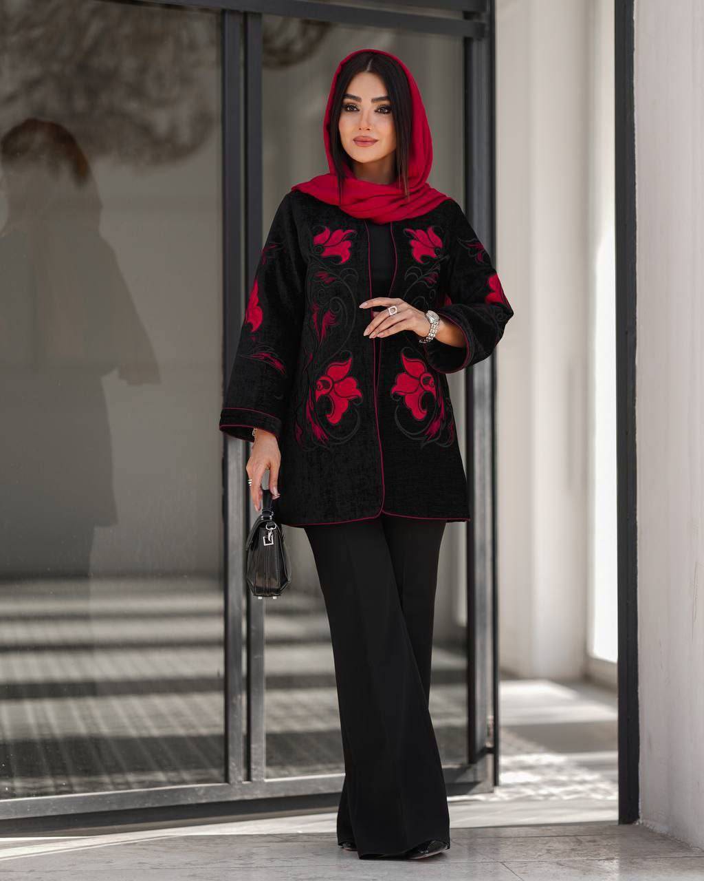 مانتو چکاوک مخمل درجه یک