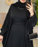 عبایی آستین پلیسه راحیل