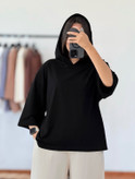 تیشرت باکسی کلاهدار